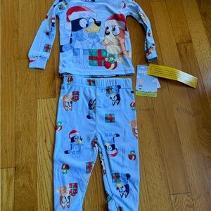 Bluey Kids Pajama Set with Holiday Print